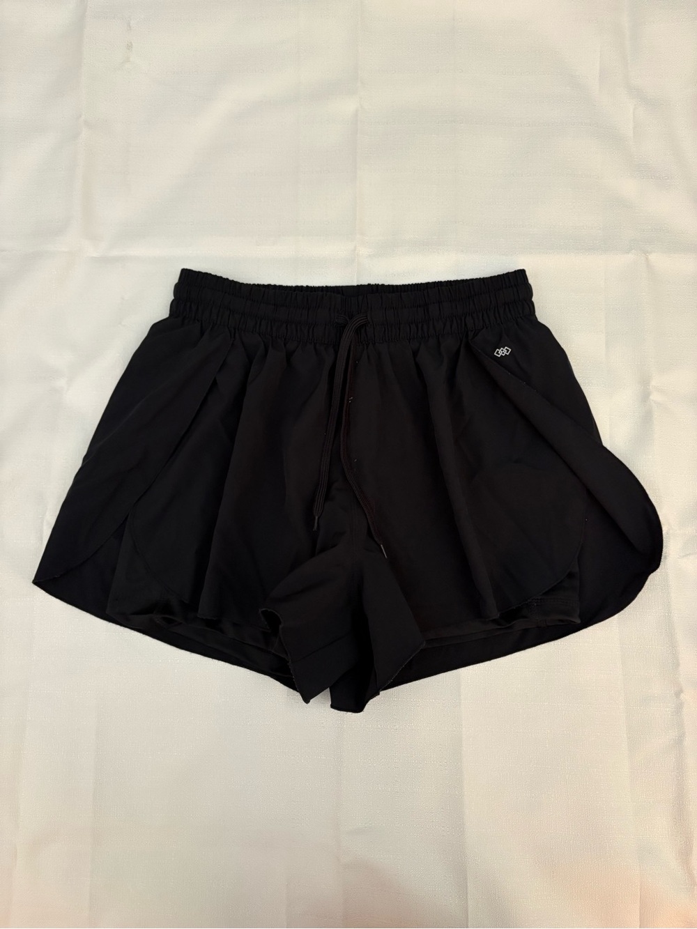 LEG3ND Black Athletic Layered Running Shorts